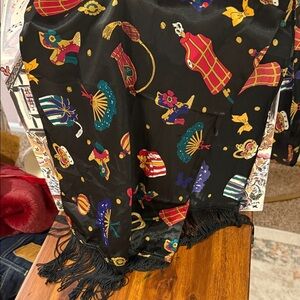 Diane Von Furstenberg long scarf with fringe